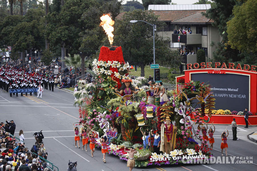 “孫悟空”、“小王子”花車亮相美國玫瑰花車大游行（組圖）