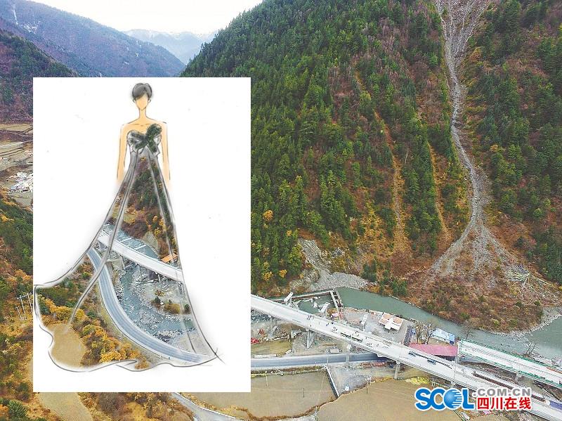 把高速公路做成衣服穿上身 美不美？（組圖）