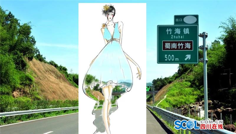 把高速公路做成衣服穿上身 美不美？（組圖）