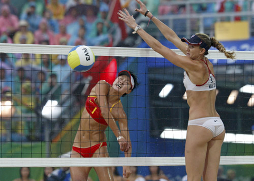 US wins beach volleyball, China silver and bronze