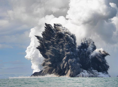 Undersea volcano erupts off Tonga coast