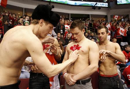 Fans at the Vancouver 2010 Winter Olympics