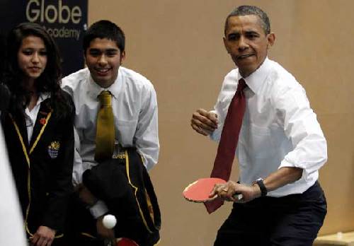 US President Barack Obama and first lady Michella Obama in Britain and Ireland