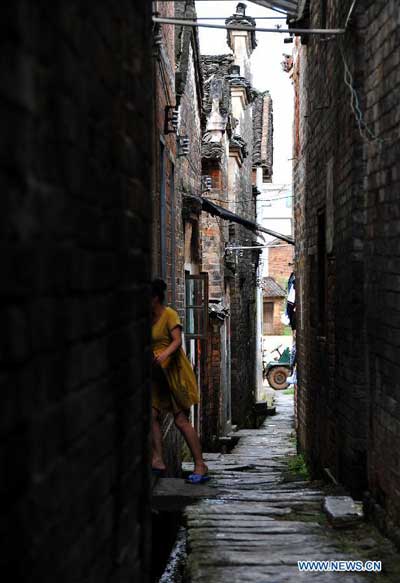 Ancient buildings in 600-year-old village in C. China