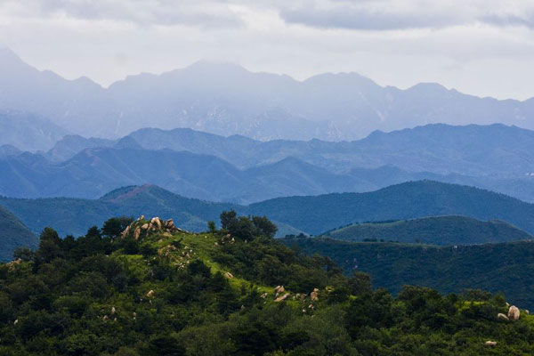 Scenery of Panshan Mountain in north China's Tianjin