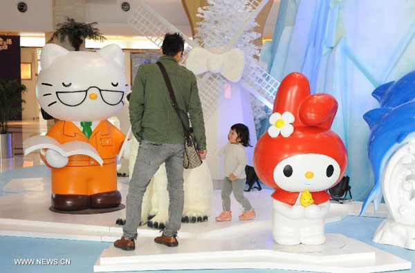 'Hello Kitty Polar Tour' exhibition opens in Shanghai