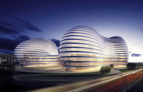 Twin buildings appeared in Beijing and Chongqing