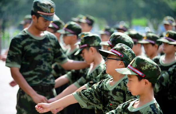 Military training staged in Fuqing