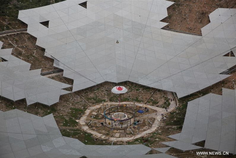 China's aperture spherical telescope 'FAST' under test