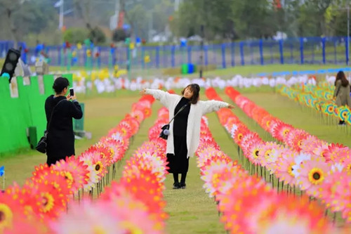 Pinwheels blow into Changsha