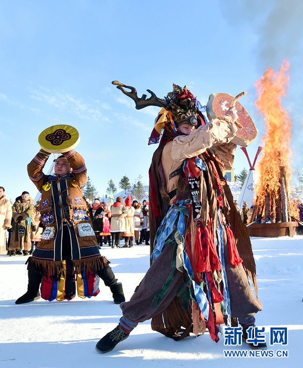 Oroqen people celebrate shamanic ritual gala in Hulunbuir