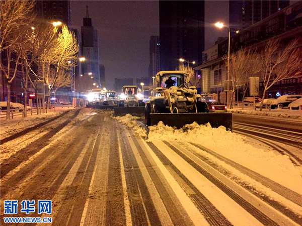 Heavy snow hits Shenyang