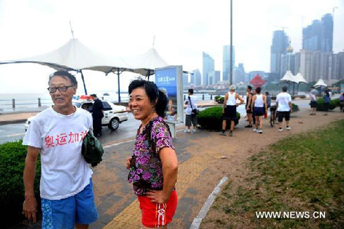 Typhoon Muifa sweeps over coast of Qingdao