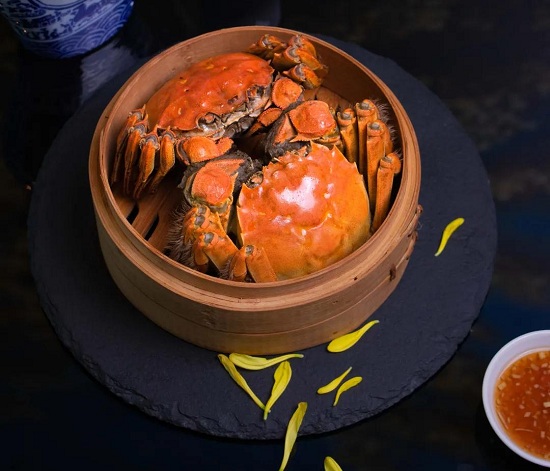 Enjoy crab at Sheshan's restaurant