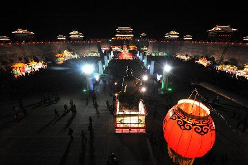 Light exhibition lightens Datong City