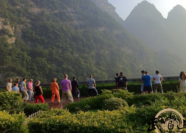 French tourists enjoy the charm of Wudang