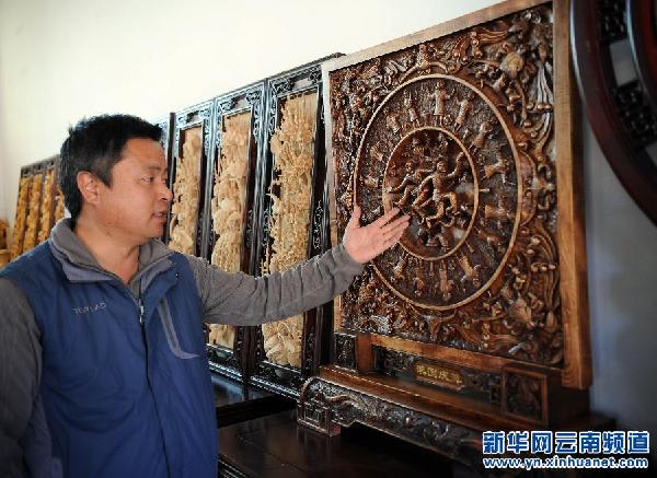 National Intangible Cultural Heritage Jianchuan wood-carvings come to Beijing