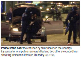 Police officer killed in Paris terrorist shootout