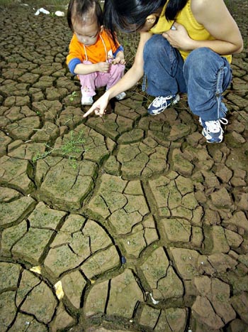 Drought of Dongting Lake