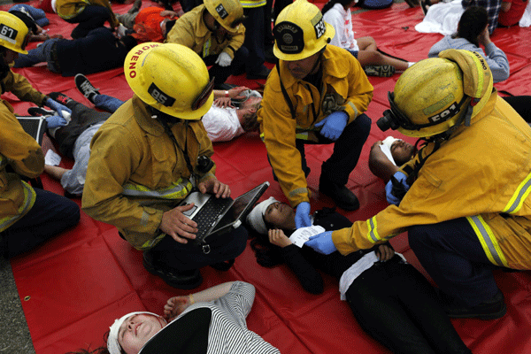 LAX Air Exercise aircraft disaster simulation drill