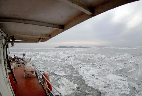 Sea ice keeps expanding in Liaodong Bay