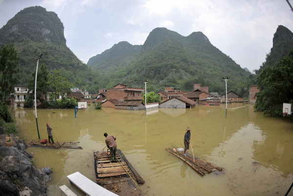 3.06 million affected by rains in Guangxi