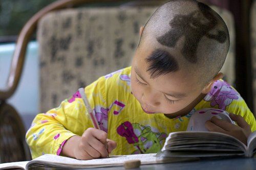 First grader’s Expo haircut draws eyes