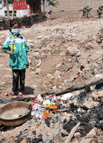 Eager to return to school in Zhouqu