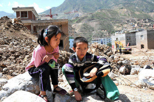 Eager to return to school in Zhouqu