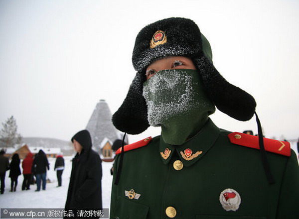 Frosty Inner Mongolia goes 45 below zero