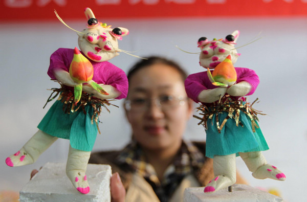 Dough rabbits rise for Spring Festival