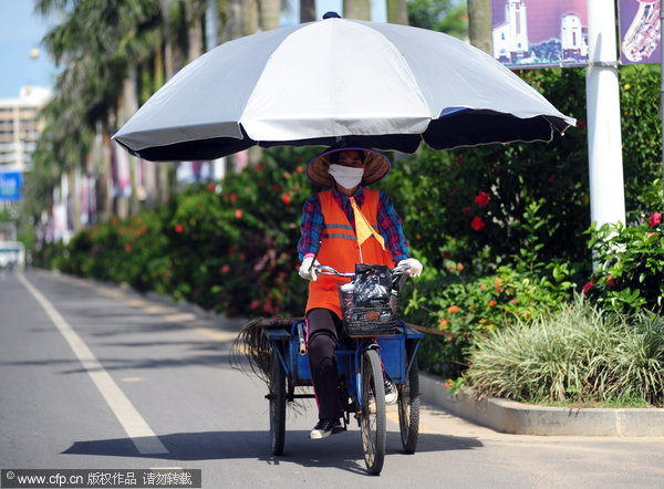 Scorching weather hits