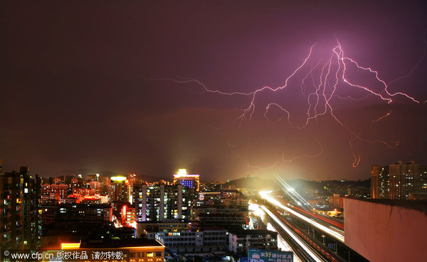 Rainstorms a prequel to typhoon Muifa in Fujian