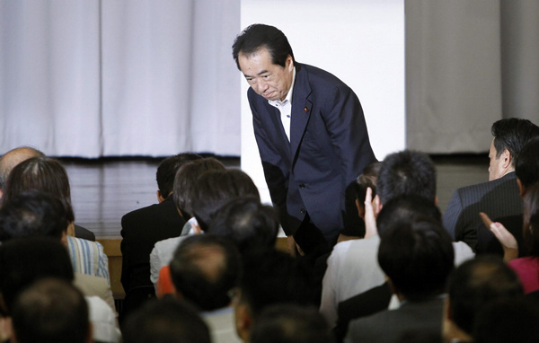 Kan resigns as Japan DPJ head