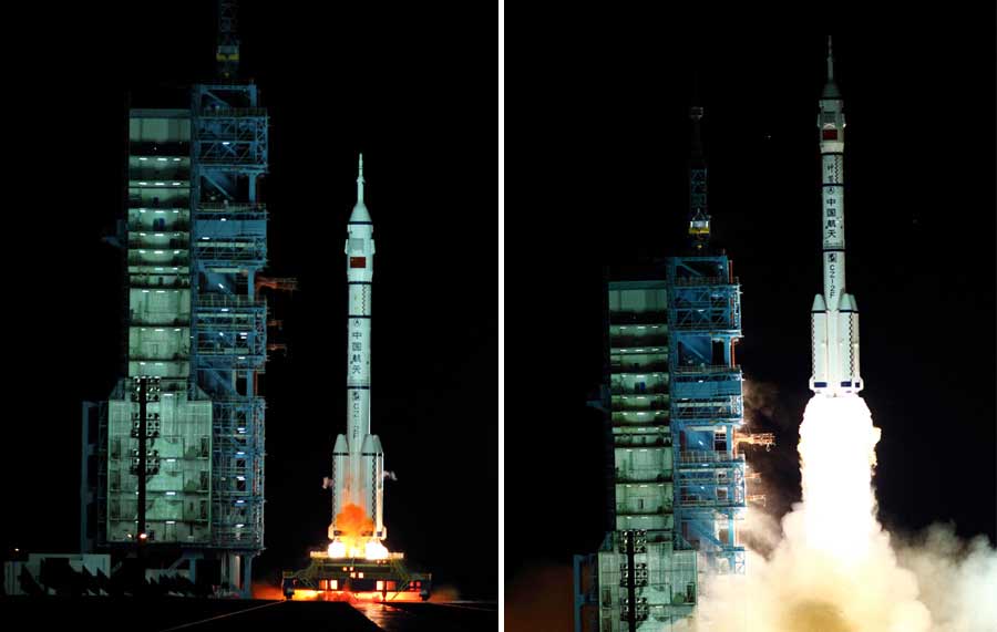 Unmanned spacecraft Shenzhou VIII blasts off