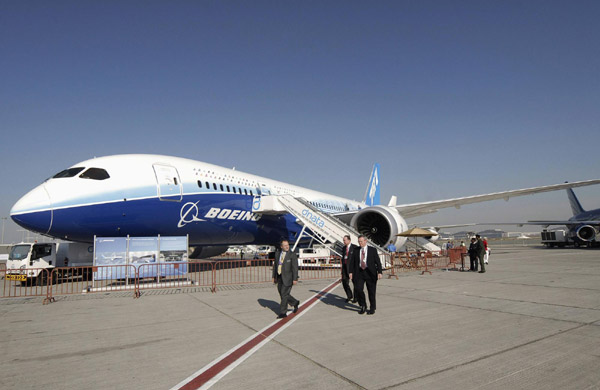 Boeing 787 at Singapore Airshow