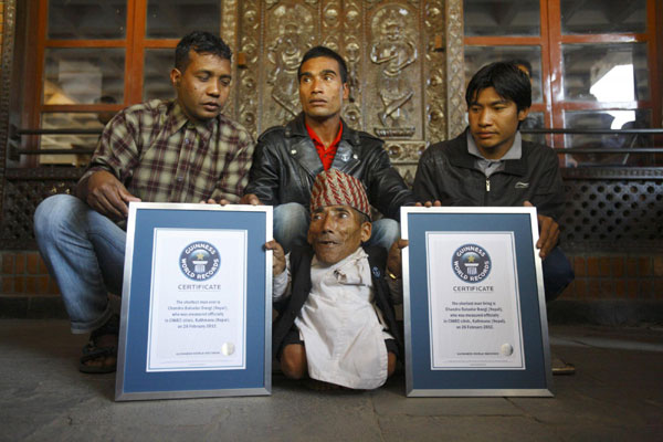 World's shortest man announced by Guinness