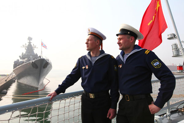 Chinese, Russian navy start six-day drills