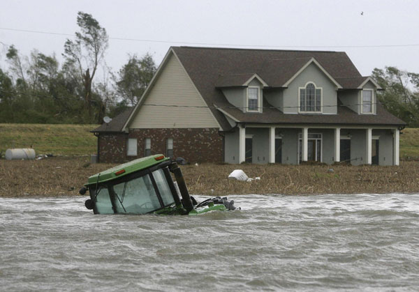 Isaac's rage in Louisiana