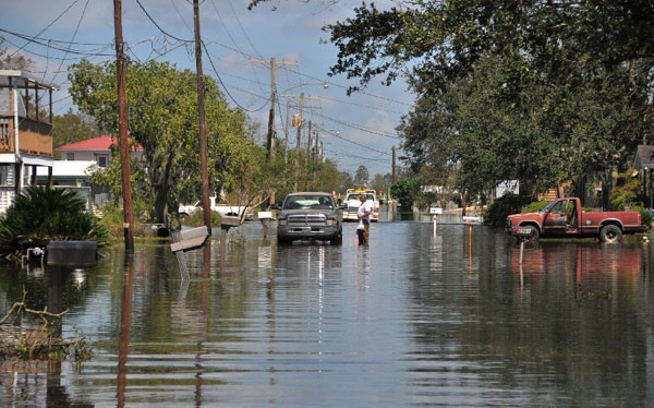 Hurricane Isaac pounds Louisiana, United States