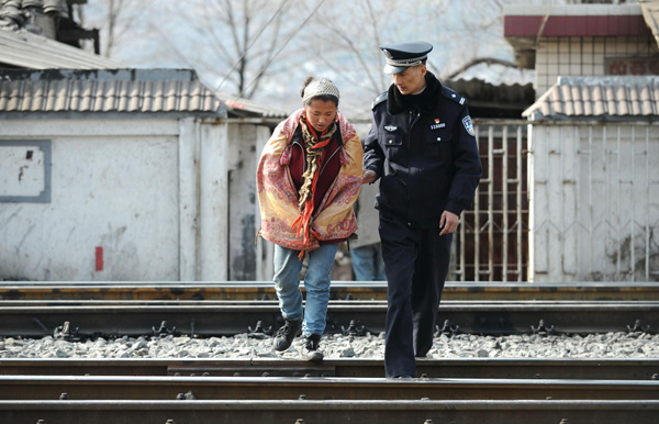 Rail policeman with a good heart