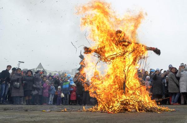 Maslenitsa celebrated in Russia