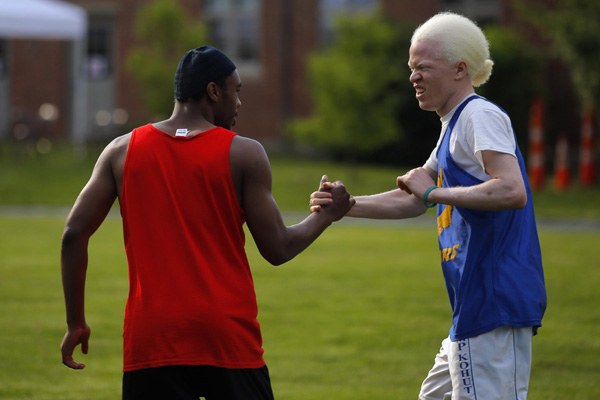 Track and field tournament for the blind