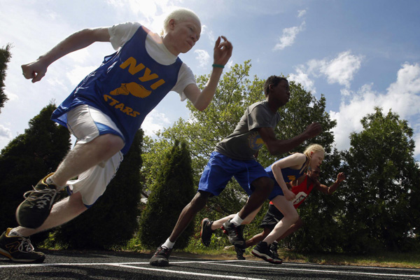 Track and field tournament for the blind