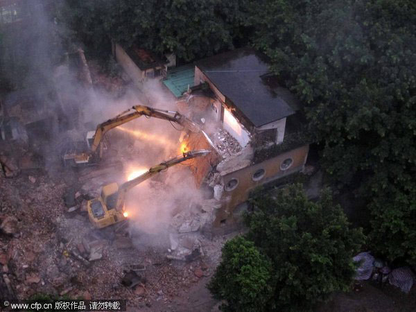 Historic building demolished overnight