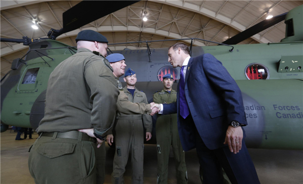 New CH-147F Chinook helicopters unveiled in Ottawa