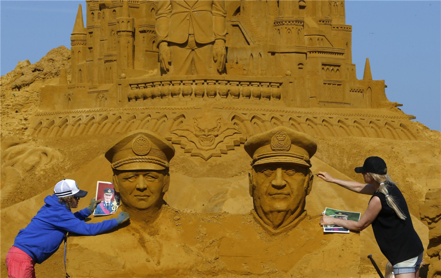 Sand Sculpture Festival in Belgium