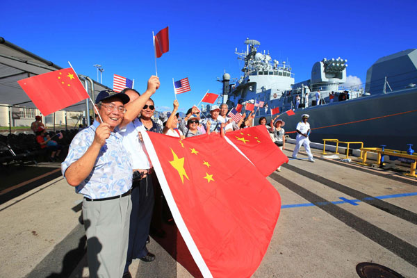 Chinese naval fleet vists Pearl Harbor