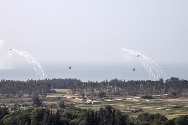 Military drill in East China