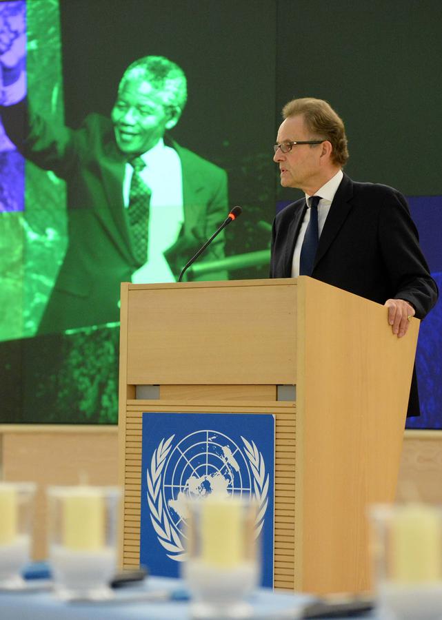 Memorial held to commemorate Mandela in Geneva